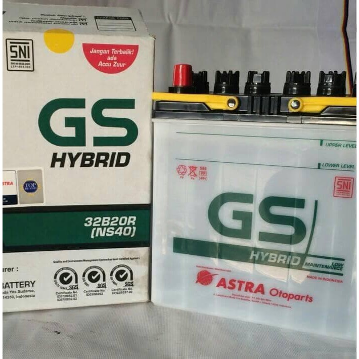 Sparepart Aki Mobil Toyota Avanza GS Hybrid NS40 aki basah