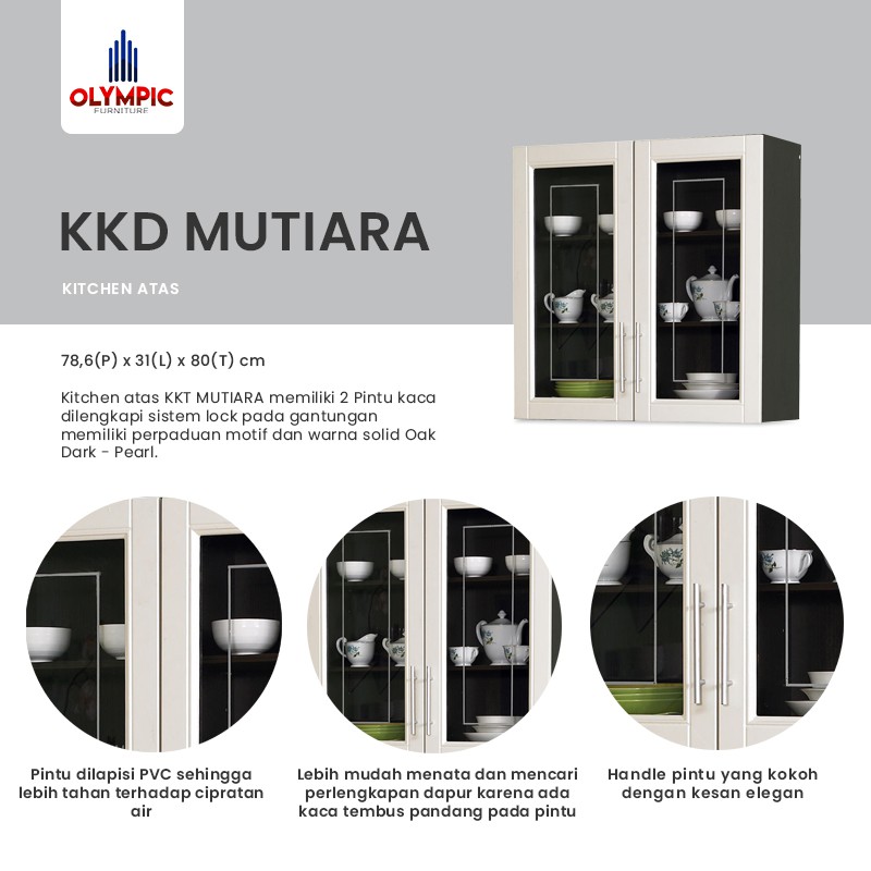 Olympic Kitchen Set Atas 2 Pintu / Rak Dapur / Kabinet Atas - KKD010880i
