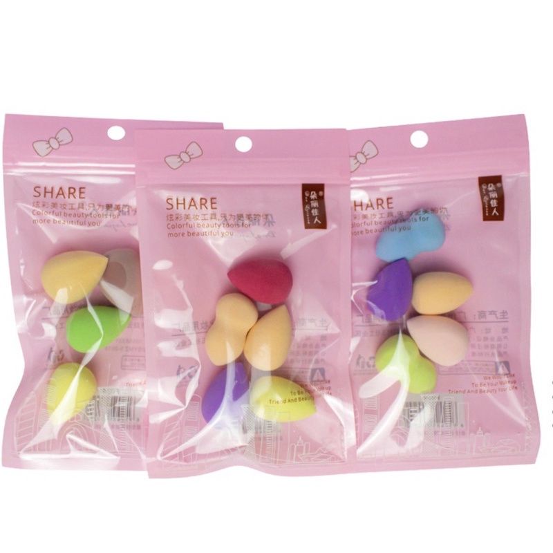 Beauty Blender Mini 5in1 ( 5pcs ) / Sponge Mini / Sponge make up mini