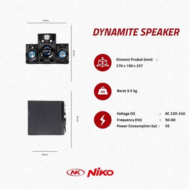 Speaker Aktif Niko Dynamite