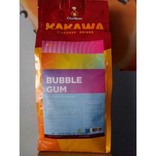 

ChefMate Kakawa bubble gum enak, murah packing ori 500gr