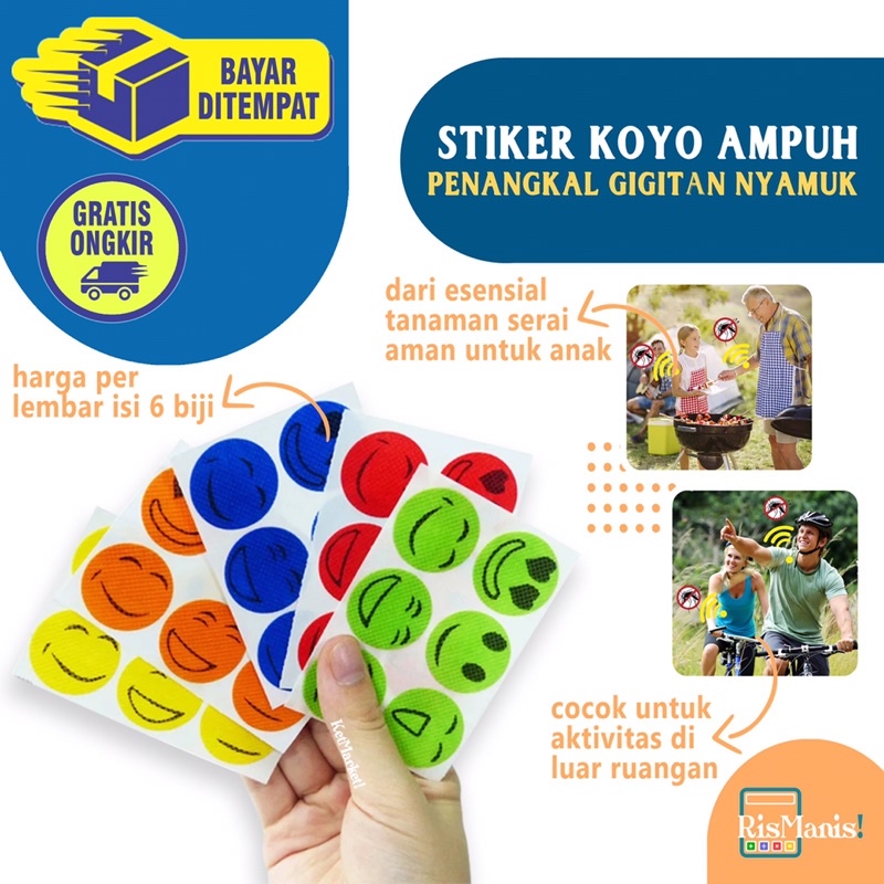 MOSQUITO REPELLENT PATCH - Stiker Koyo Plester Ampuh Pelindung Penangkal Gigitan Nyamuk Bahan Serai