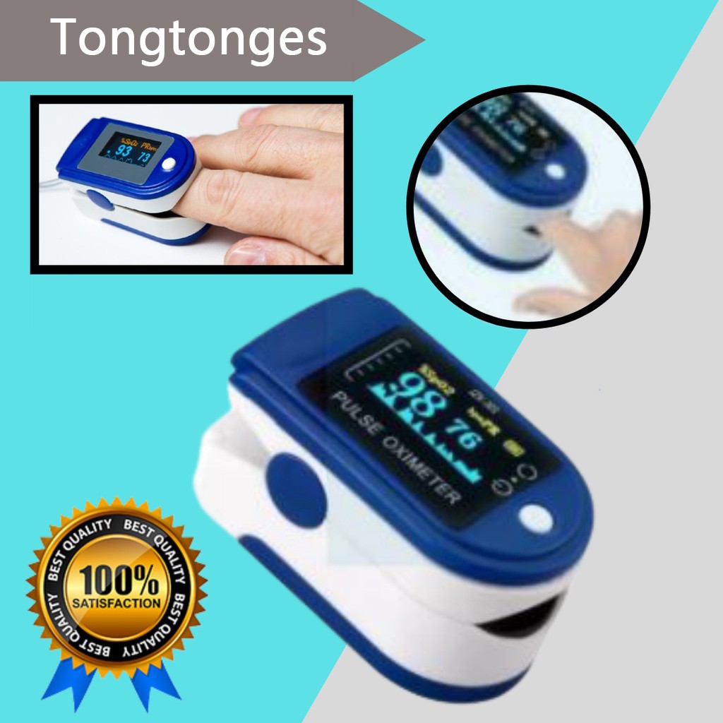 BISA COD Alat Pengukur Detak Jantung Kadar Oksigen Oximeter LK88-blue LK87-blue