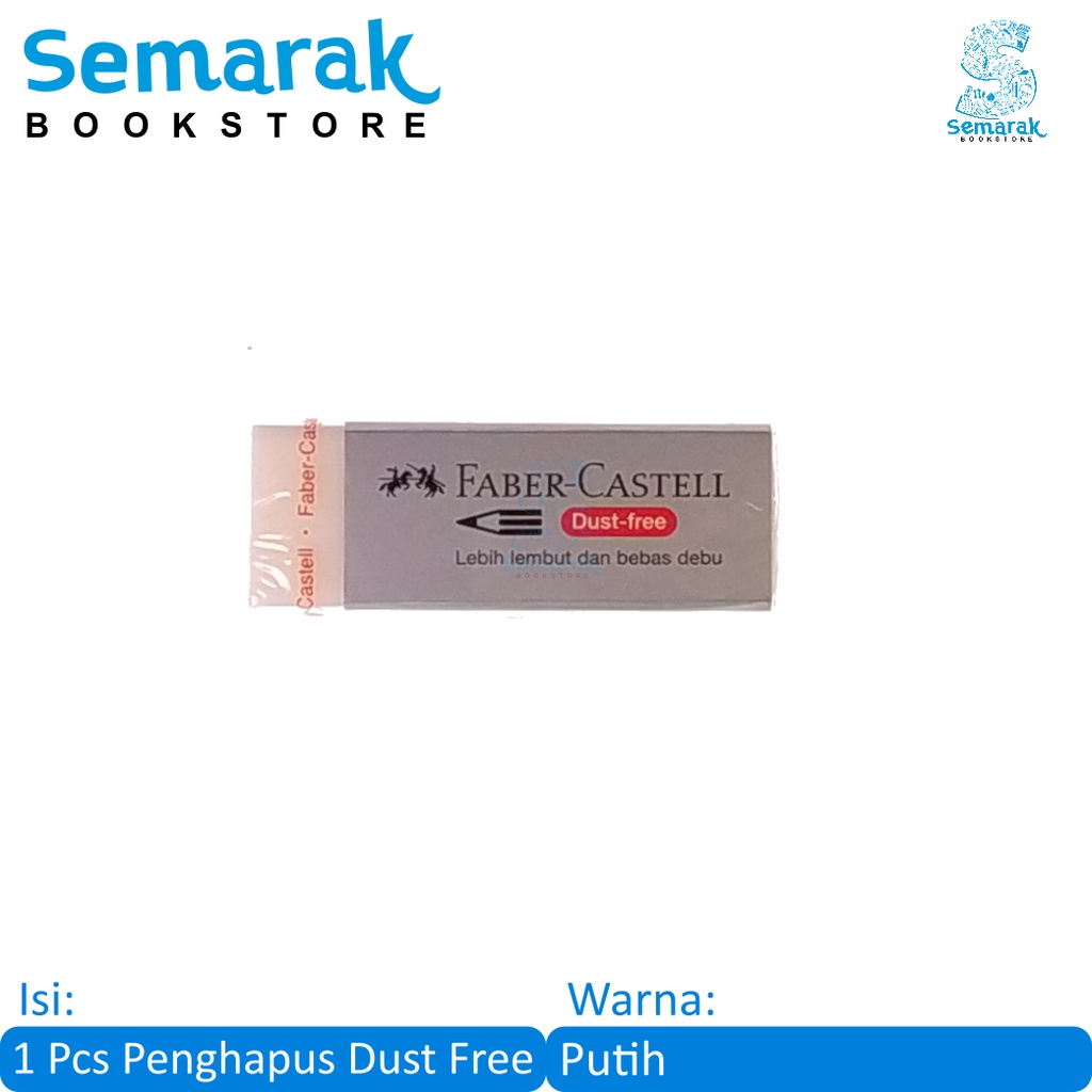 

Faber Castell Eraser Dust-Free 187996 Penghapus Besar - Putih