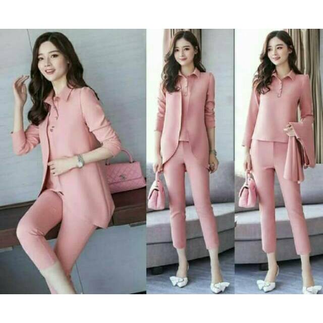 Setelan wanita 3 in 1 Deliana