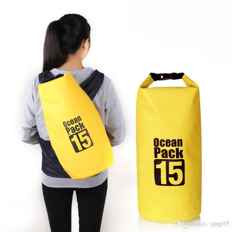 【COD】 Ocean Pack` Dry Bag 15 Liter` DryBag Waterproof 15L` Tas Kantong Anti Air 15 L` Renang Diving Snorkling