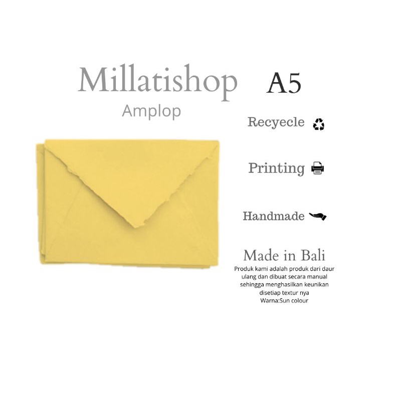 

Amplop dari kertas daur ulang+DIY+handmade+unik