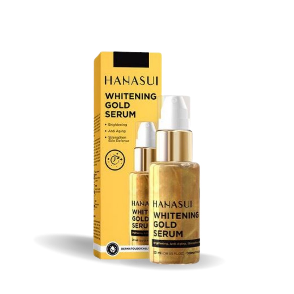 Hanasui Serum Gold Pencerah Wajah Perawatan Kecantikan Wajah Serum Wajah Hanasui Gold Serum Original Bpom