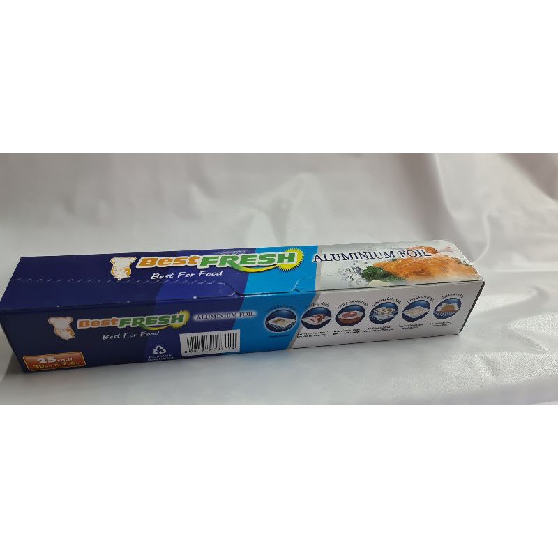 Aluminium foil roll merk BEST FRESH, lebar 30 cm panjang 7,6 meter