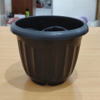 Pot Bunga Hitam 15 cm JD / Pot Cantik Imut / Pot Bunga Mini / Pot Bunga Kecil / Pot Bunga Indor / Po