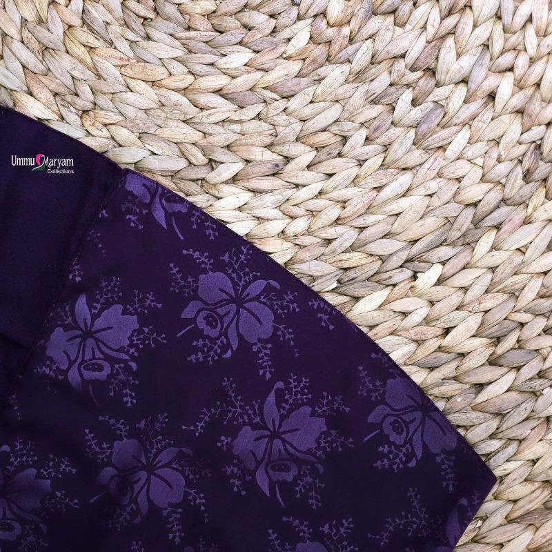 gamis set syar'i ERINA by Ummu Maryam Collection eggplan