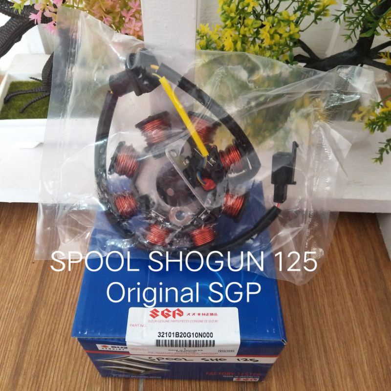 SPUL SHOGUN 125 STATOR ASSY SHOGUN125 ORIGINAL SUZUKI ASLI SGP