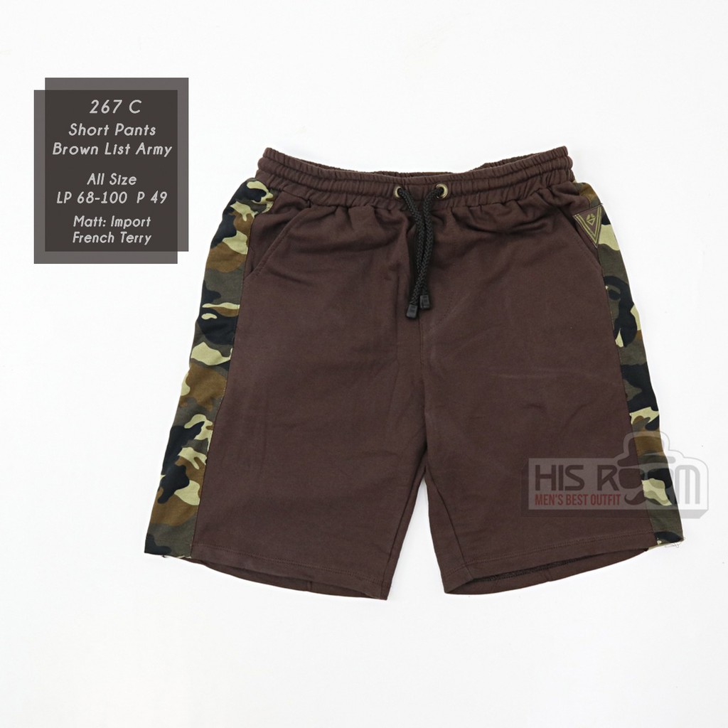 HSRM - Celana Pendek Pria Celana Boxer Pria Celana Pendek Cowok Santai Short Pants Pria 267