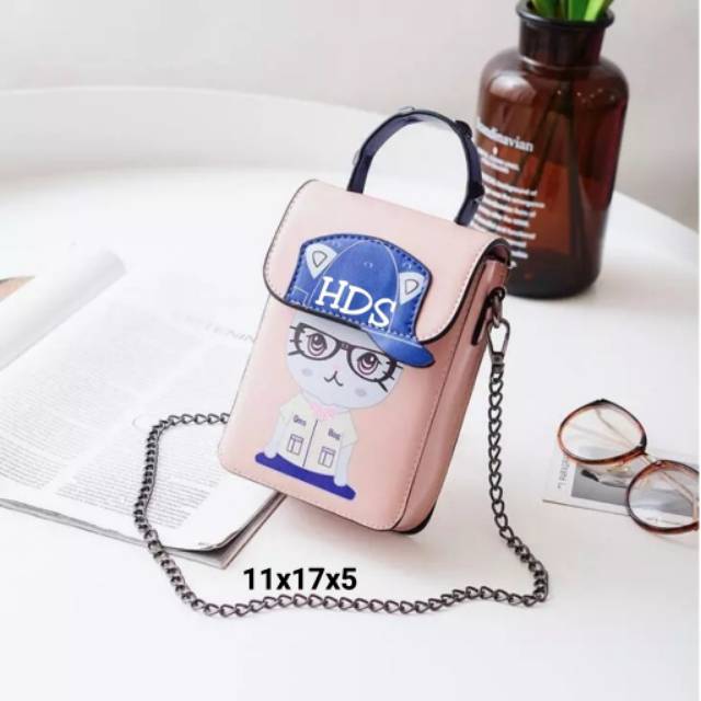 TASMURAH30_BEST SELLER / POKET TOPI BAG MINI LUCU ALA KOREA