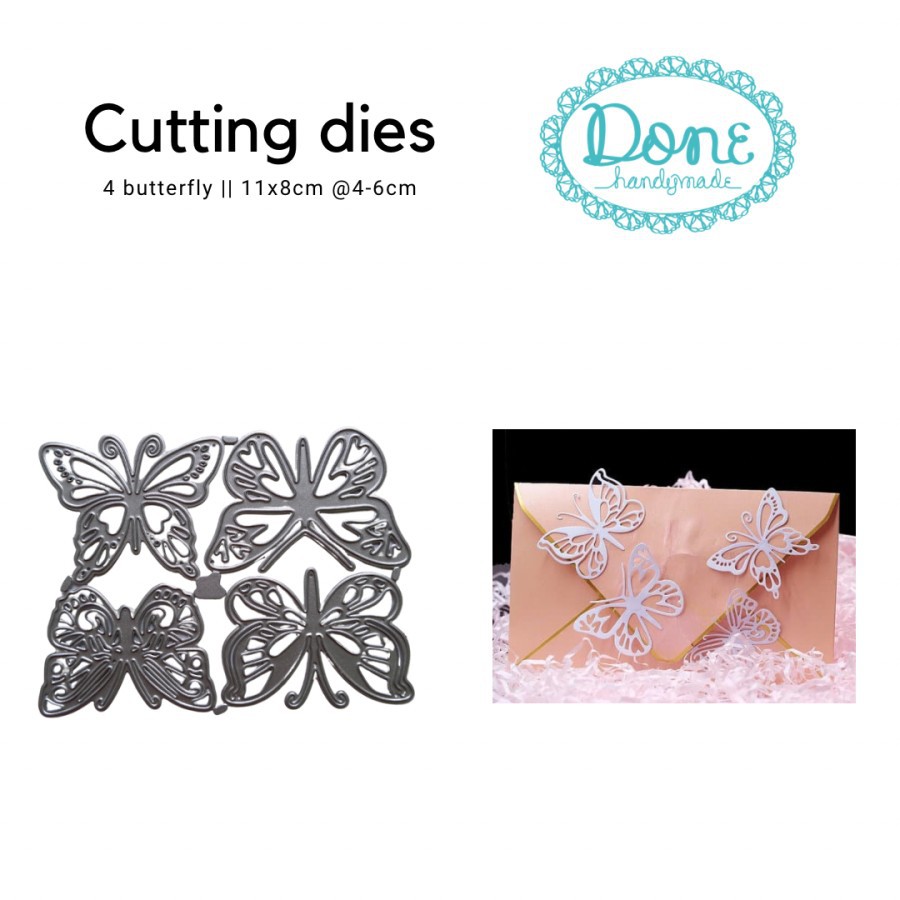 Cutting dies pisau potong butterfly shape motif kupu kupu DHPATTERN