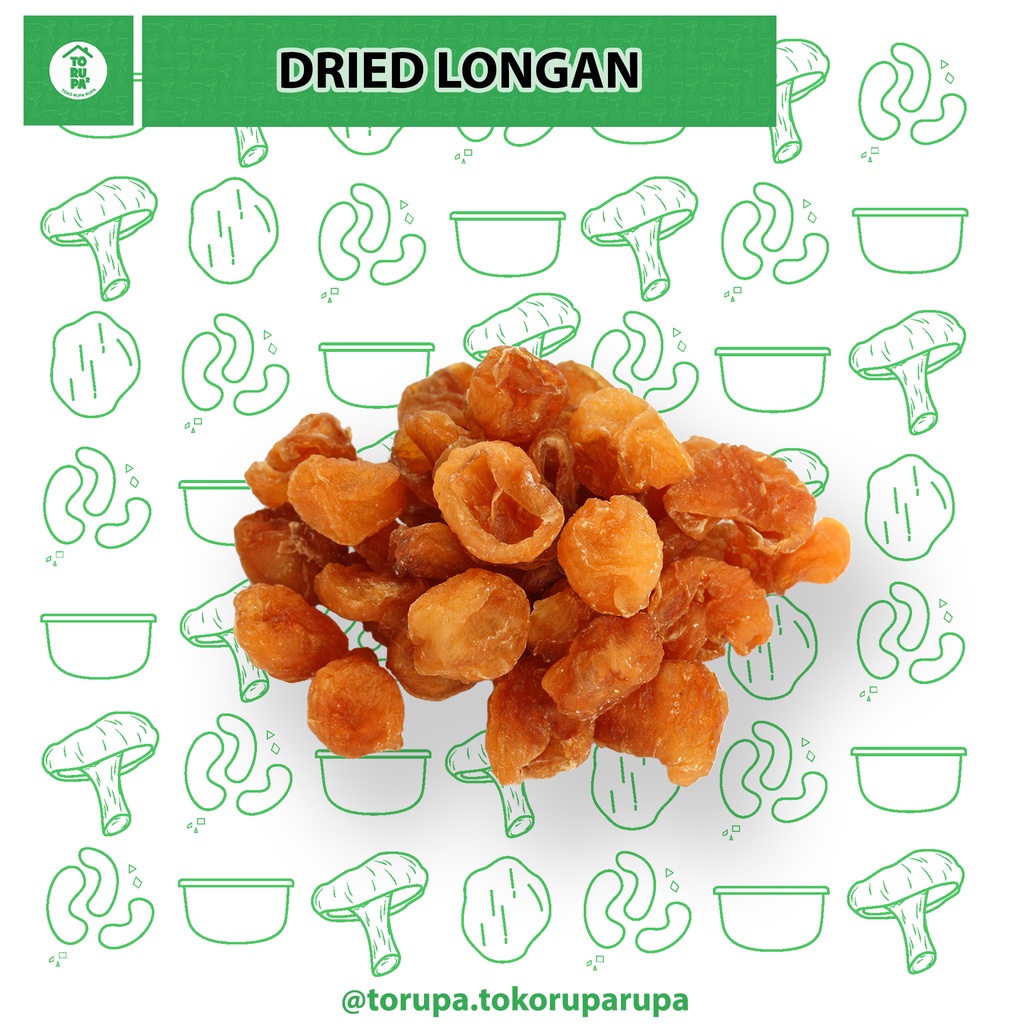 

Longan Kering 10gr / Lengkeng Kering / Dried Longan / Buah Kelengkeng Kering Peach Gum Dessert Thailand