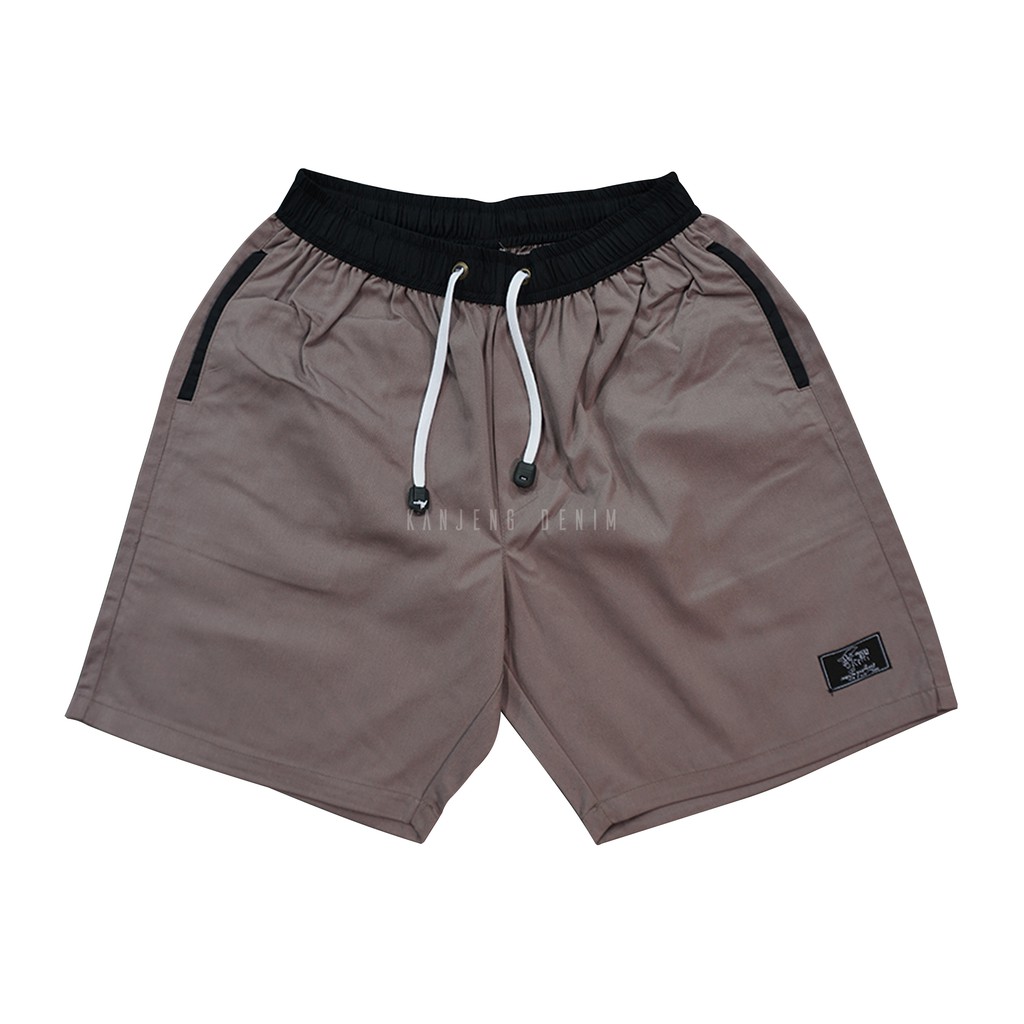 Kanjeng Denim Boardshort Celana Pendek BOB'S PANTS LATTE BROWN