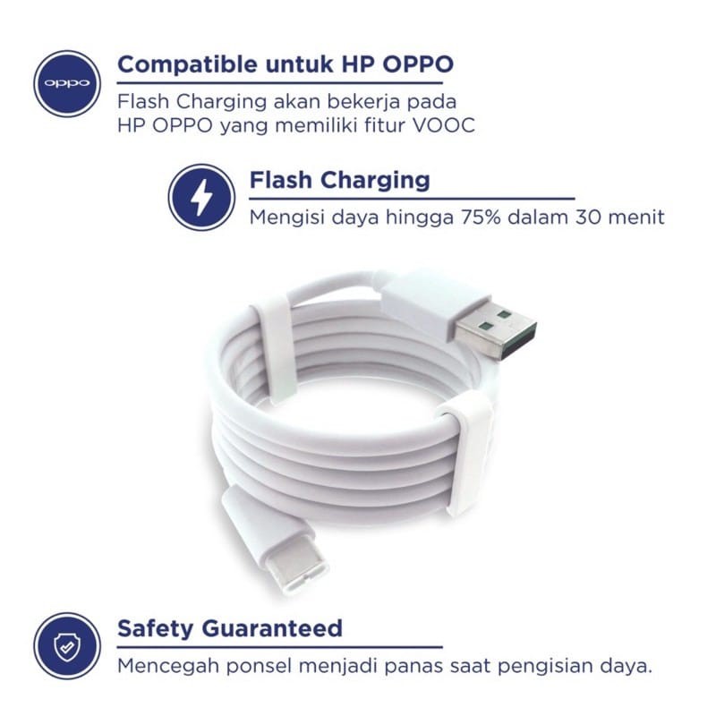 KABEL USB OASE OPPO VOOC DL129 TYPE C