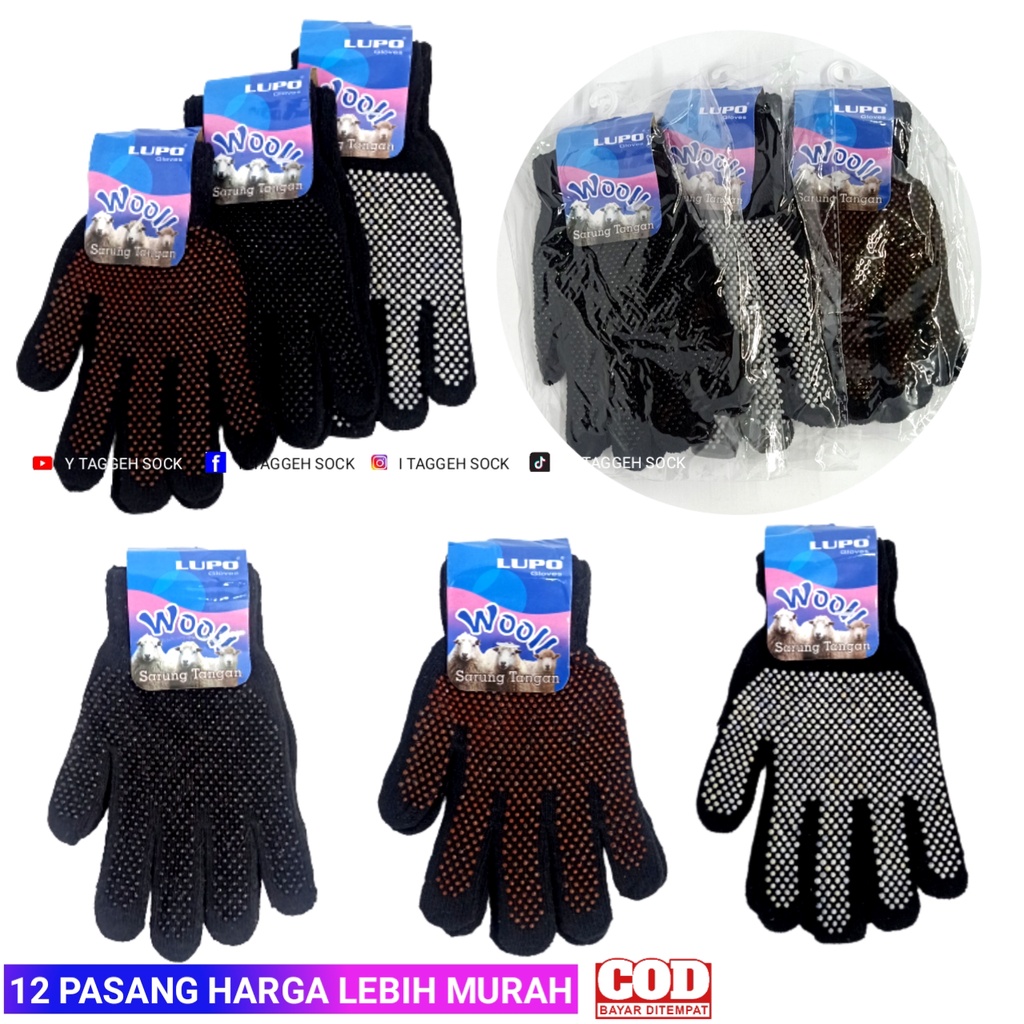 SARUNG TANGAN ANTI SLIP FULL JARI / FULL FINGER / SARUNG TANGAN PRIA DAN WANITA