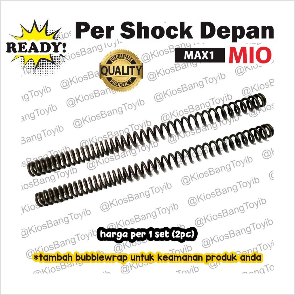 (2pc) Per Ver Shock Skok Depan Yamaha MIO  (MAX1) Panjang 26cm