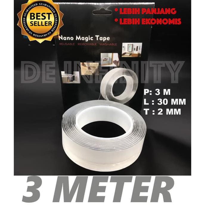 

Nano Magic Double Tape Bening Acrylic 3M X 30Mm Tahan Air Harga Promo