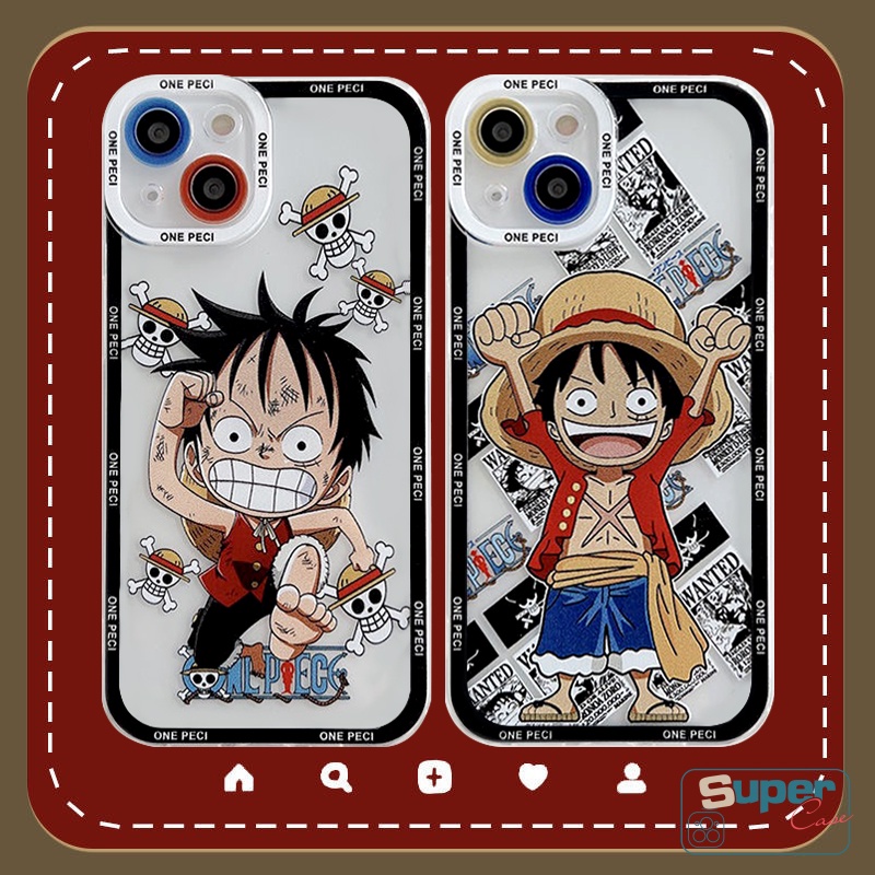 Kartun Luffy Case Redmi 10a1 9A 9T 9 10C 9C NFC POCO X3 Pro NFC POCO F4 M3 M4 Pro Redmi Note11 11pro 9pro 10 10s 9 8 9s 11s 10pro Max Trendy One Piece Soft TPU Clear Sarung