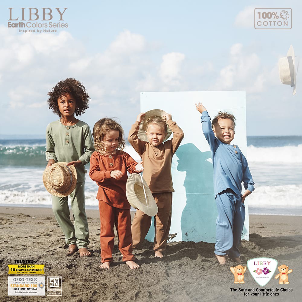 [ terbaru ] libby earth FAVE SET (3)terbaru setelan panjang k. depan isi  (1stel/pack)