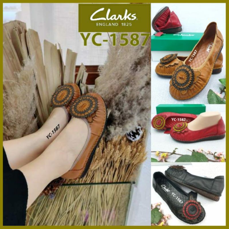 Clarks bunga matahari strawflower flat 1587 / Sepatu clarks wanita