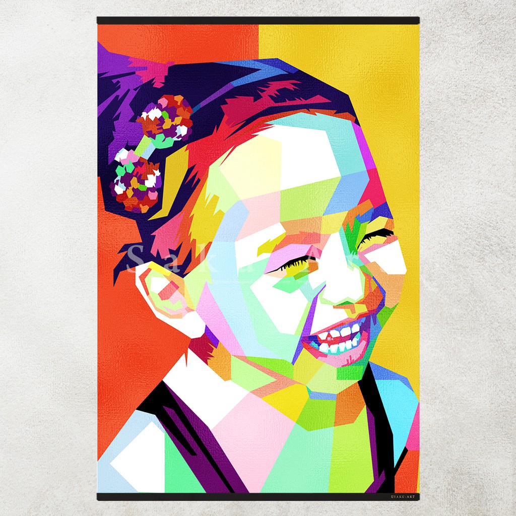 SAKU Printing Gambar  Lukisan  Custom Wpap  Art Pop Art 