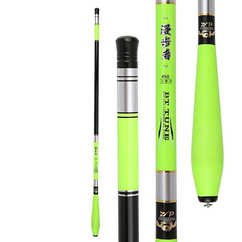 Joran Pancing Tegek Antena Carbon Fiber Stream Fishing Rod 3.6 Meter - Green