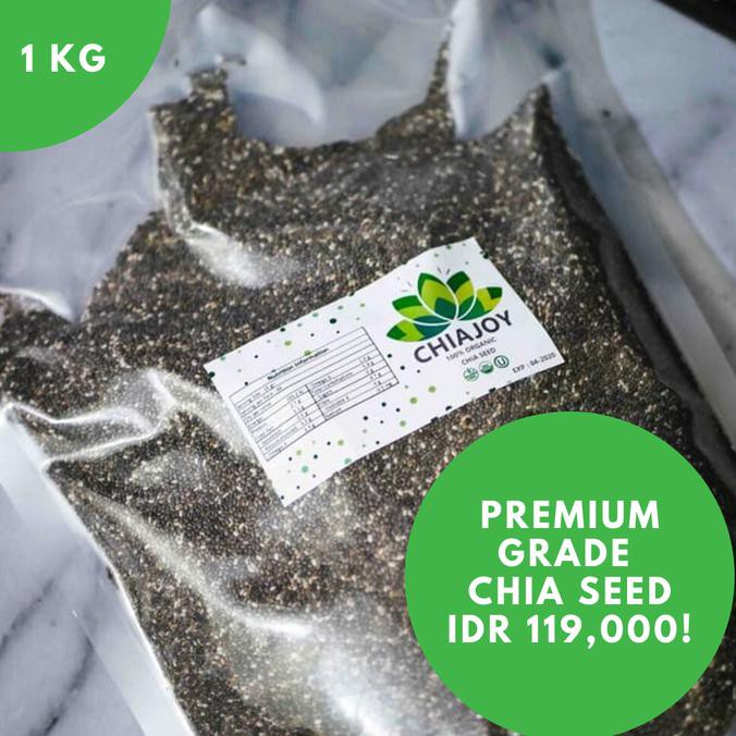 

GRATIS ! Chia Seed Mexico Organik Chiajoy Untuk Diet 1 KG - CHIASEED