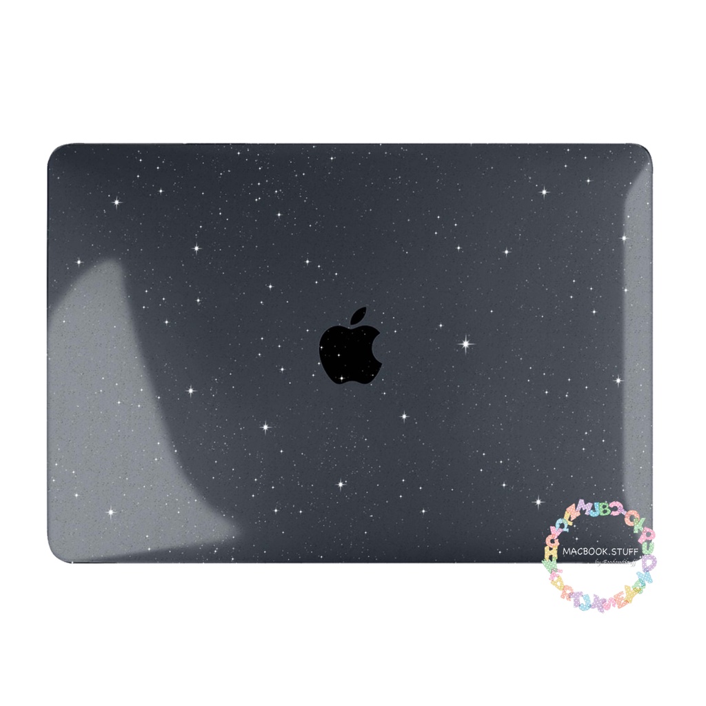 MACBOOK Case GLITTER TRANSPARAN Bening NEW AIR PRO RETINA 11 12 13 14 15 16 INCH NON /  WITH CD ROOM / TOUCHBAR / TOUCH ID / M1 2020 2021 2022