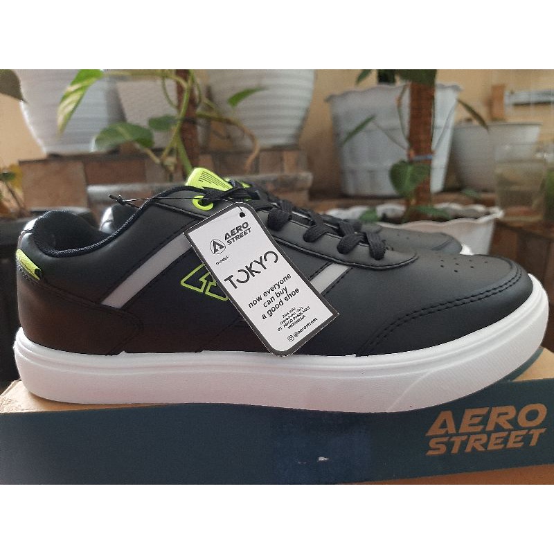 Aerostreet *TOKYO* Putih/Hitam/Hijau Neon + Aerofomz