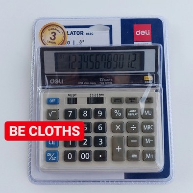 

DELI 868C Kalkulator 12 Digit Check Correct 868 C Desktop Office SDC 868