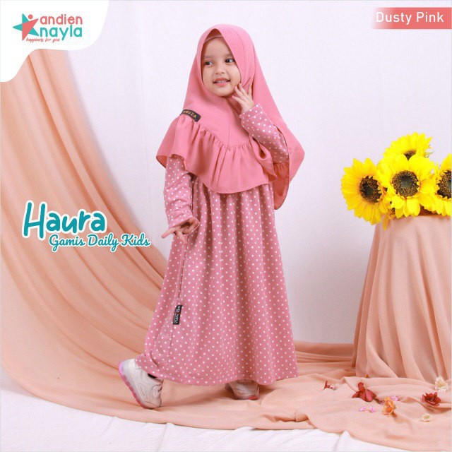HAURA DRESS KIDS || Gamis Syari Original by Andien Nayla
