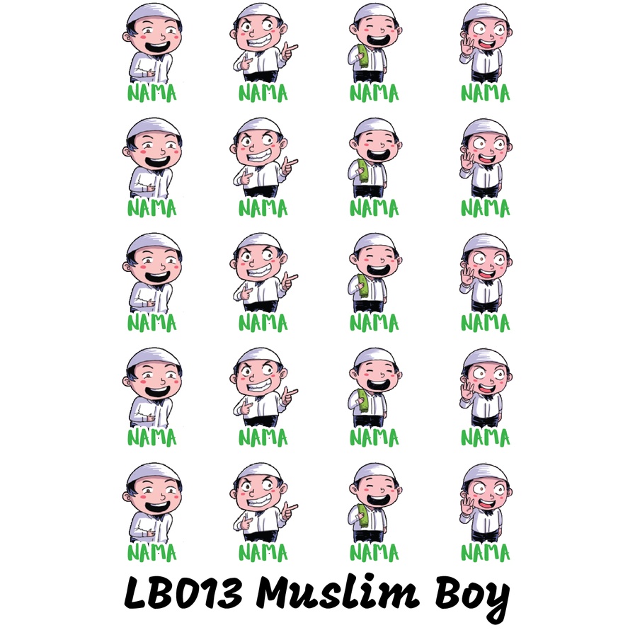 

Sticker Nama Cutting Label Waterproof Tahan Air Little Boy 13 (LB013)