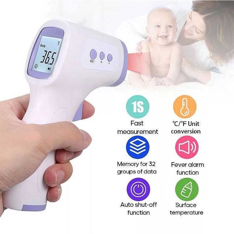 Thermometer Termometer Tembak Temperatur Ukur Suhu Badan Laser Infrared Non Contact