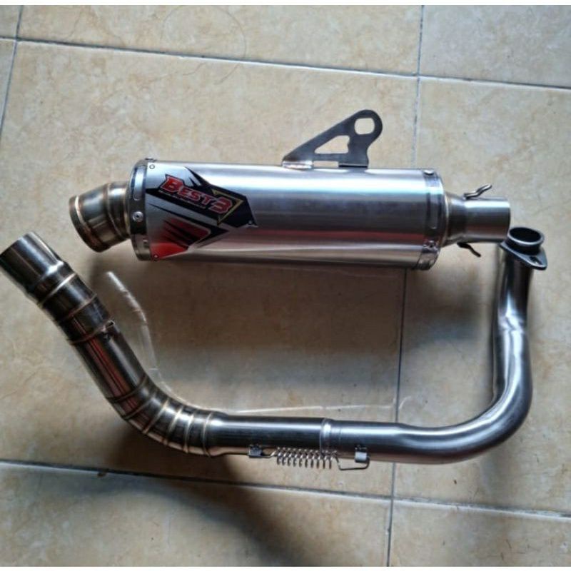 Knalpot racing best3 beat fi/beat karbu/mio sporty/mio j/mio m3/vario 125/vario 150/scopy leher atas