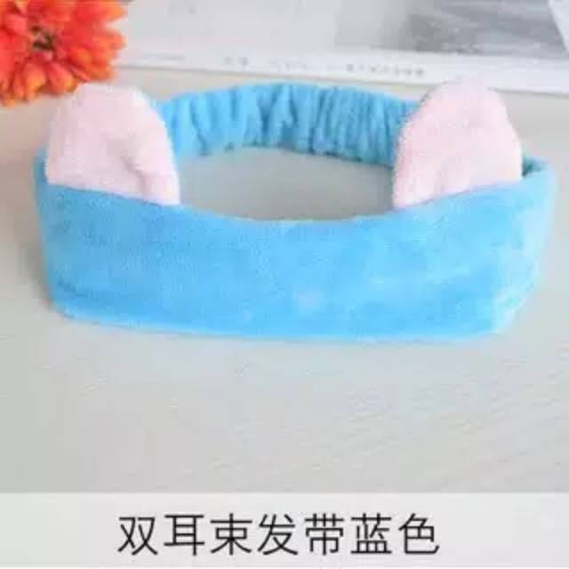 Bando lucu cantik / headband Korea / bandana motif kuping / bando ear - Toko Mou