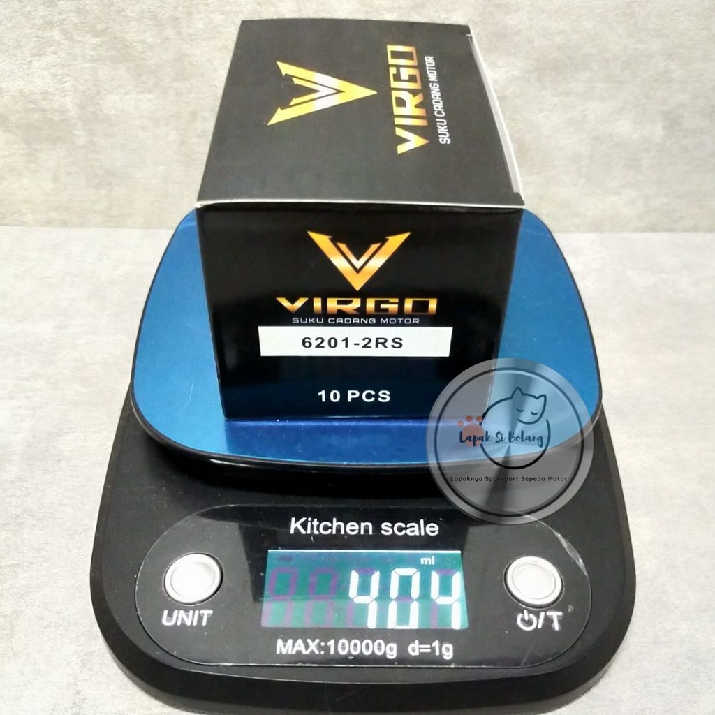 LAHER 6201-2RS MURAH (HARGA UNTUK PER BOX ISI 10 PCS) BEARING 6201-2RS BANTALAN RODA 6201-2RS