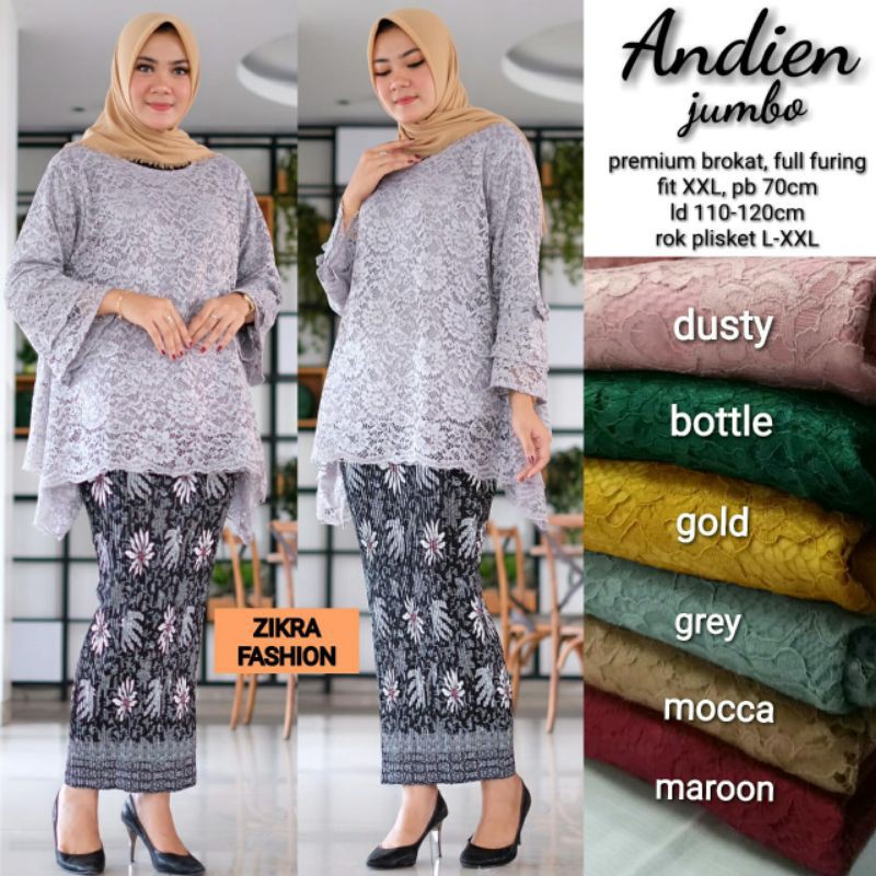 kebaya broklat jumbo ld 110-120
