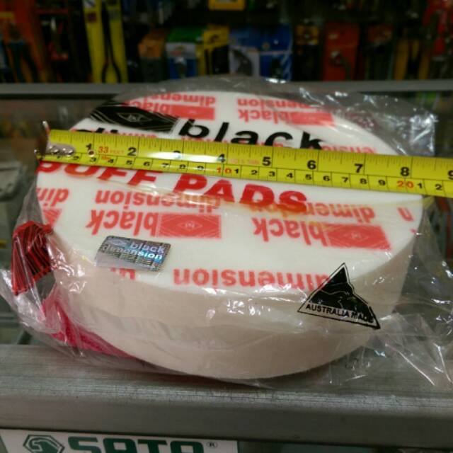 Busa Poles Putih 8 in (200mm) Black Dimension