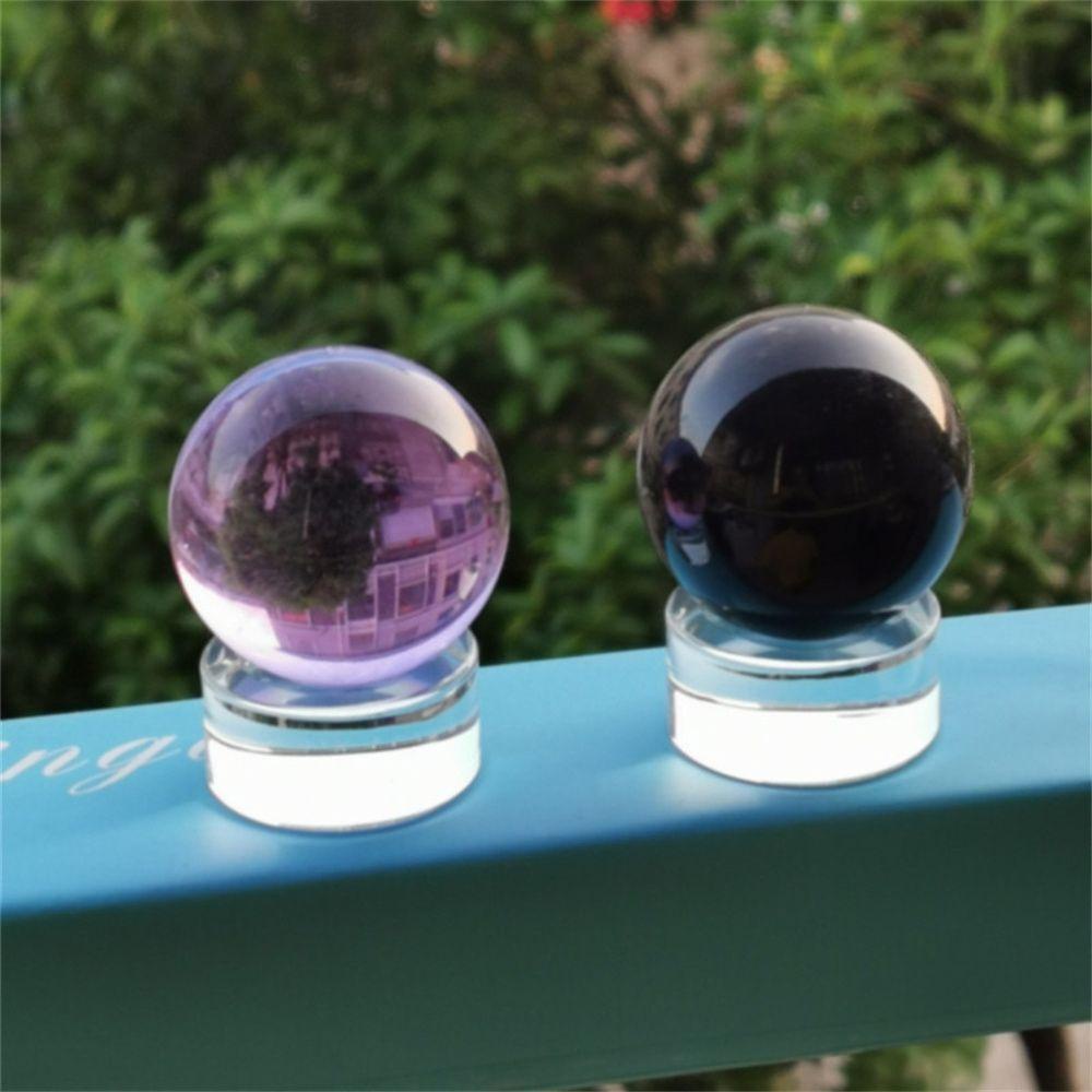 Solighter Alas Bola Kristal Properti Fotografi Mineral Kreatif Stand Pajangan Bola Kristal