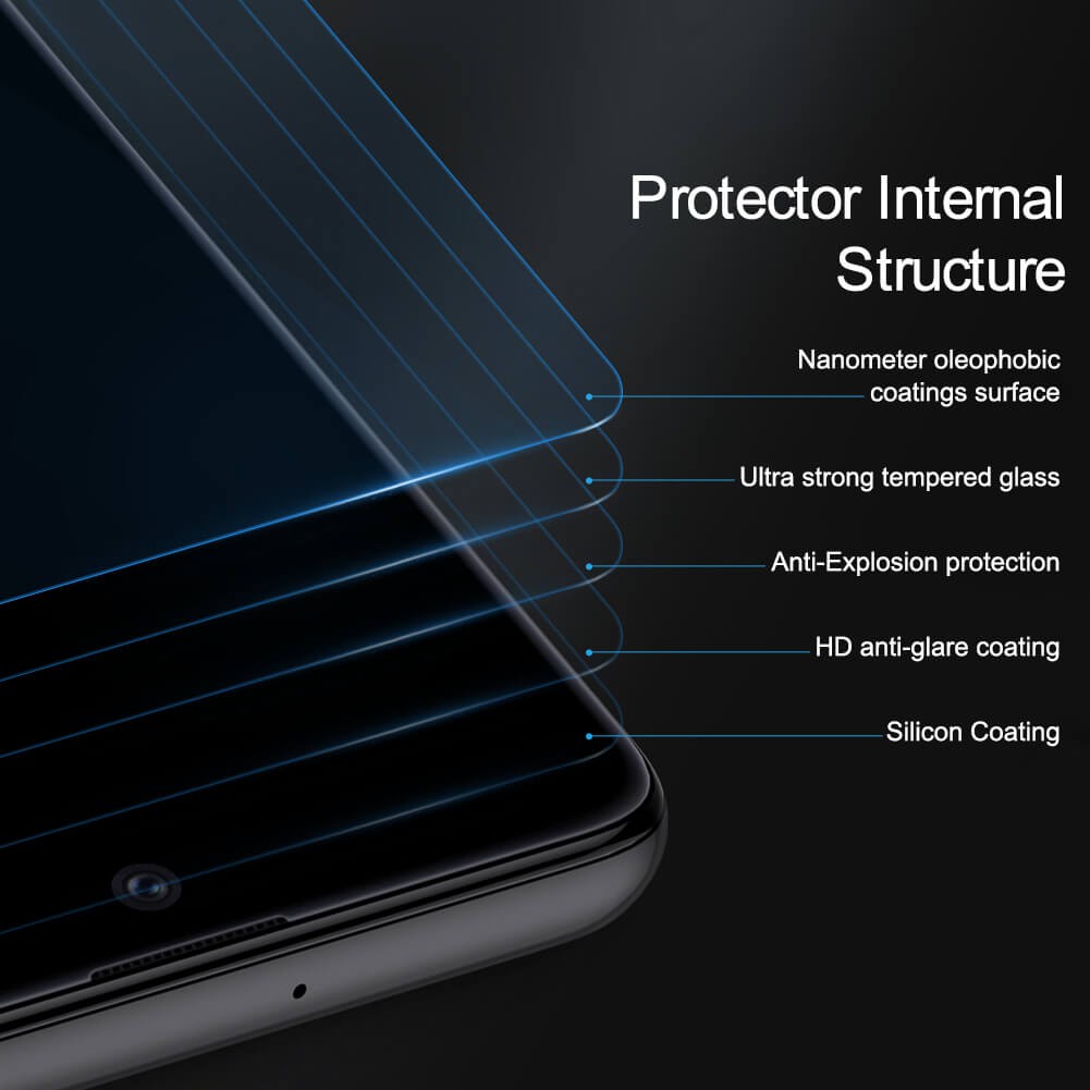 AUTHENTIC Tempered glass Samsung A71 2020 Thickness 0.2mm H+P