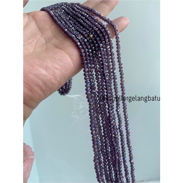 Crystal Ceko 4mm AMETHYST quartz UNGU kecubung KUARSA kuarsa kristal