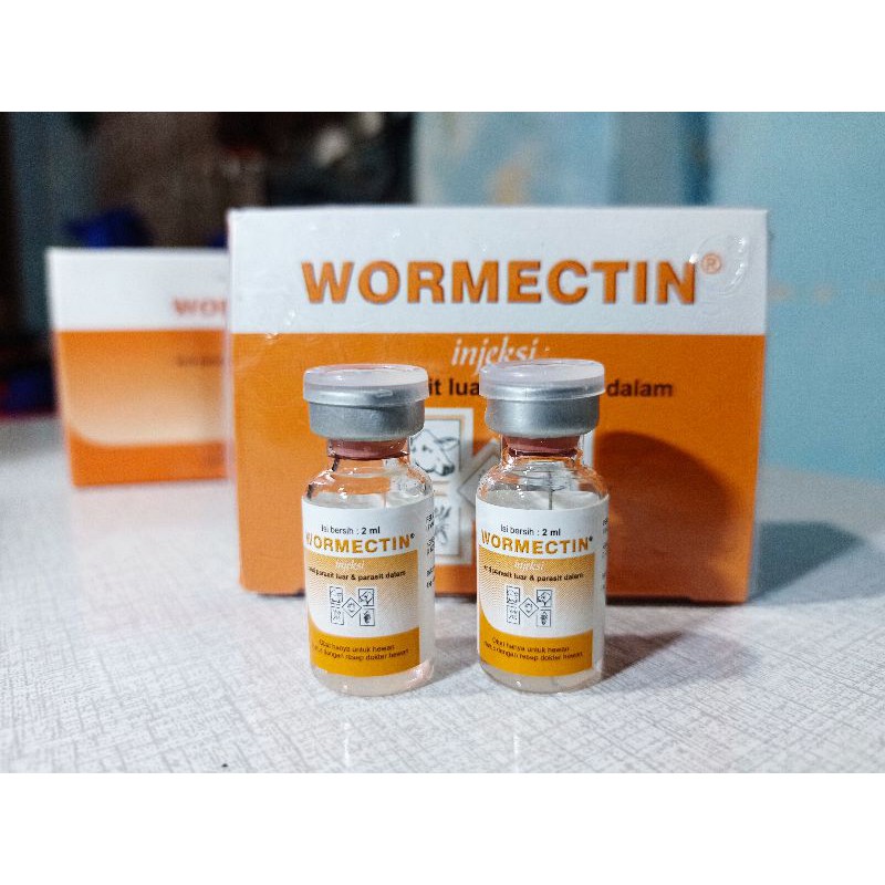 WORMECTIN Scabies gudig jamur parasit anjing kucing kelinci kambing