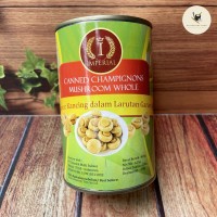 

JAMUR KANCING IMPERIAL 425 GR -WHOLE CHAMPIGNONS MUSHROOM HALAL IMPORT