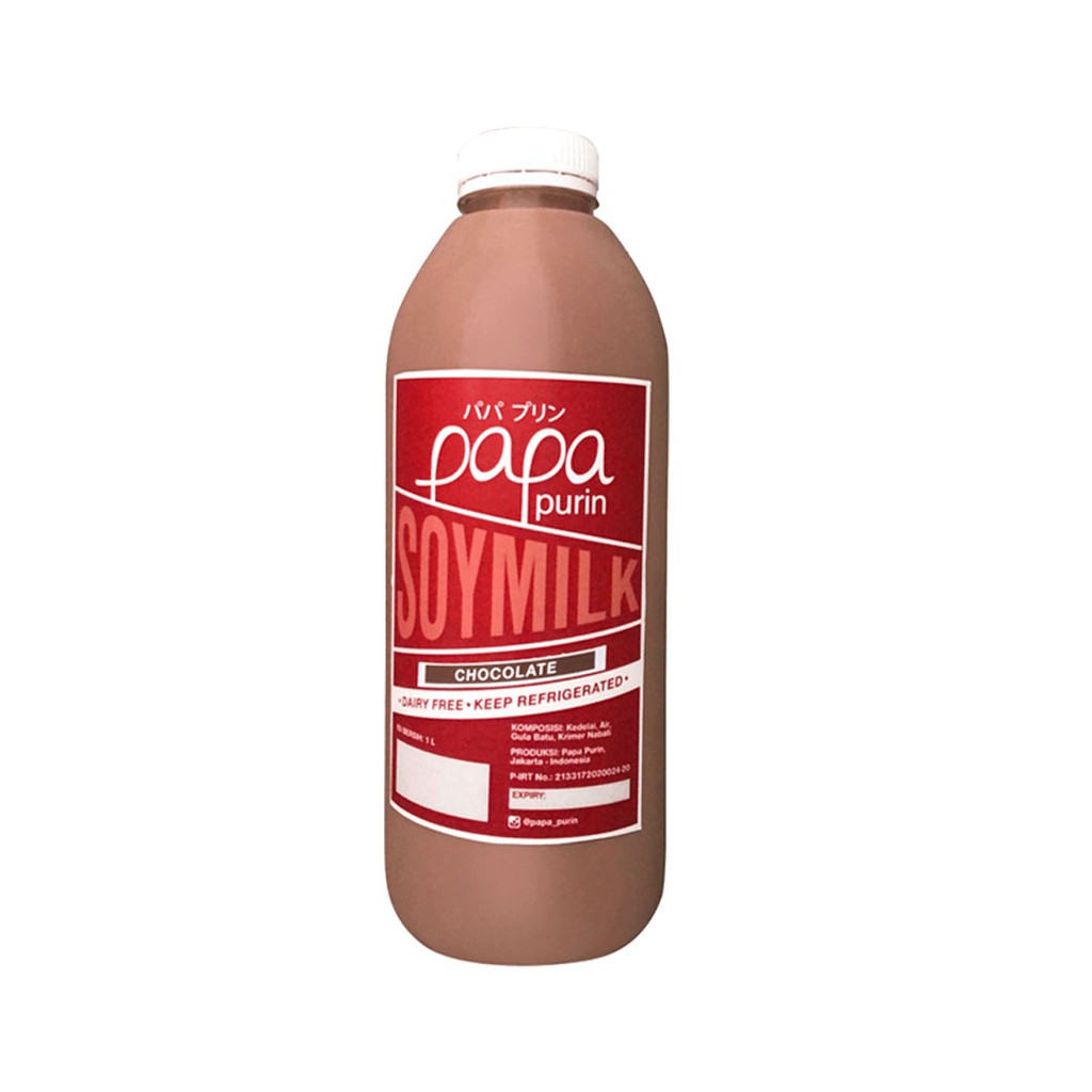 

Papa Purin Soy Milk Chocolate Jumbo 1 Liter