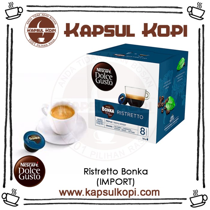 

Kopi - Ristretto Bonka Kapsulkopi Nescafe Dolce Gusto Import Coffee Capsule