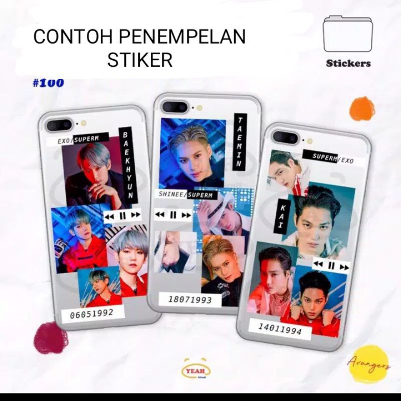 CASE/CASING STIKER RESIN KPOP EXO (DI HARAP BACA DEKSRIPSI PRODUK TERLEBIH DAHULU)